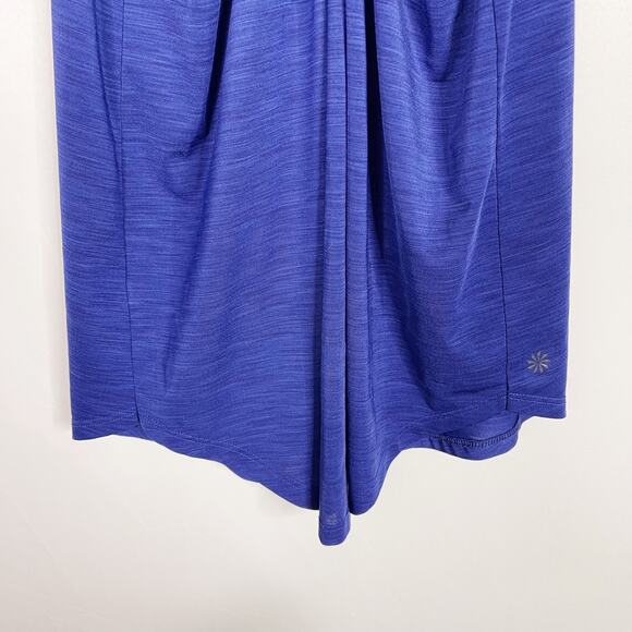 Athleta XSmall XS Incline Tank Top Racerback Power Of She Blue Spacedye Scoop - Picture 8 of 12